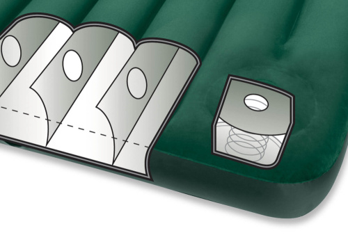 Надувной матрас Downy Bed 137х191х22 см, со встроенным ножным насосом (Intex 66928)