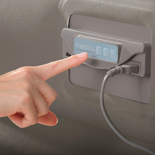 Надувная кровать PremAire 152х203х46 см, встроенный насос 220V (Intex 64770)