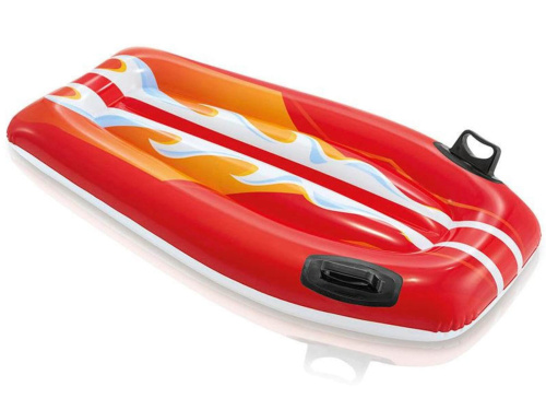 Надувной плот 112х62 см с ручками, 2 цвета, от 6 лет (Intex 58165)
