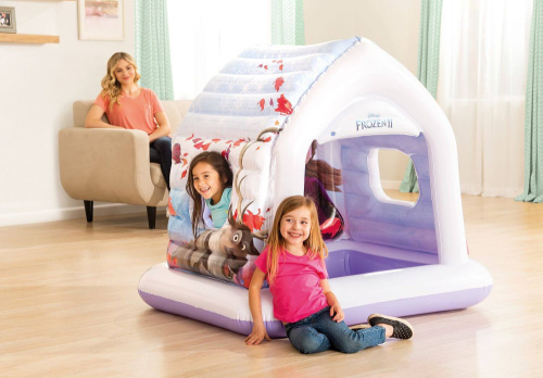 Игровой домик 137х109х122 см "Холодное сердце", от 3 до 6 лет (Intex 48632)