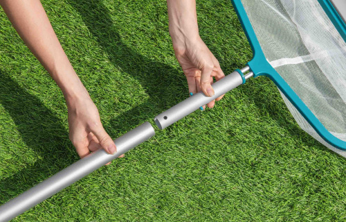 Сачок для сбора мусора со дна бассейна 50х26 см, алюминиевый, под держатель D30мм (Bestway 58661 BW)