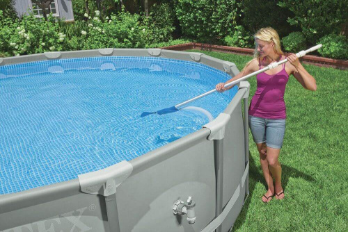 Набор для чистки бассейна от 549 см (ручка 279 см, сачок, пылесос, щетка, шланг) (Intex 28003)