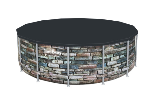 Каркасный бассейн Bestway 427х122 см + фильтр-насос 3028 л/ч, тент, лестница (56993 BW)