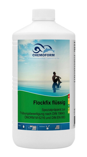 Флокфикс жидкий, 1 л, флокулянт для поглощения взвешенных частиц Chemoform