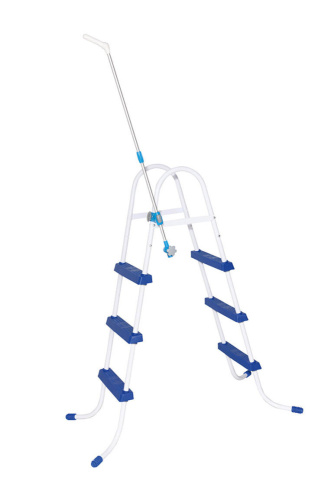 Душевая стойка с креплением на лестнице, две лейки, вентиль (Bestway 58307 BW) Душевая стойка с креплением на лестнице, две лейки, вентиль (Bestway 58307 BW)