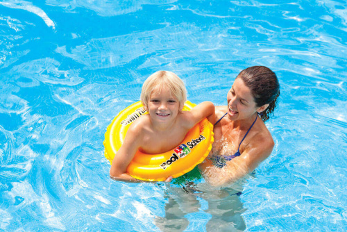 Надувной круг, 51 см "Школа плавания - шаг 2", от 3 до 6 лет (Intex 58231)