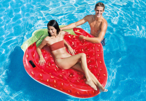Надувной плотик "Клубника" 168х142 см (Intex 58781)