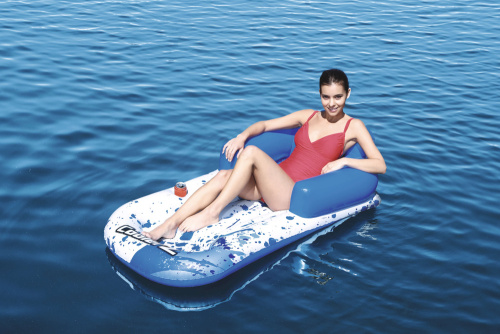 Надувной шезлонг для отдыха на воде, 161х84 см (Bestway 43155)