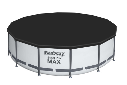 Каркасный бассейн Bestway 427х122 см + фильтр-насос 3028 л/ч, тент, лестница (5612X)
