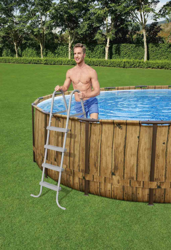 Лестница для бассейнов до 122 см, 4 ступеньки, без площадки (Bestway 58336 BW)