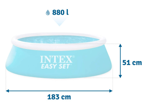 Бассейн надувной Intex Easy Set 183х51 см (28101) Бассейн надувной Intex Easy Set 183х51 см (28101)