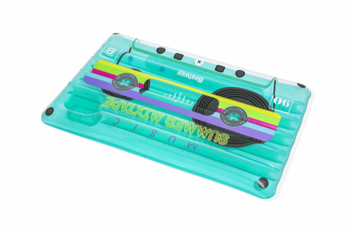 Надувной матрас-плот для плавания 174х117 см "Ретро-ритмы" (Bestway 43649 BW)