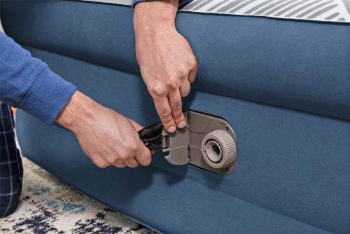 Надувная кровать Tritech Fashion Flock 203х152х46 см, встроенный насос 220V (Bestway 6713C BW) Надувная кровать Tritech Fashion Flock 203х152х46 см, встроенный насос 220V (Bestway 6713C BW)