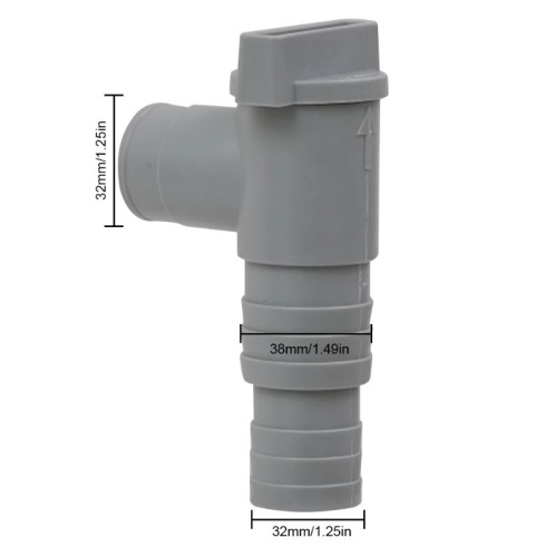 Клапан плунжерный для фильтр-насосов с подключением 32 и 38 мм под хомут (10355)