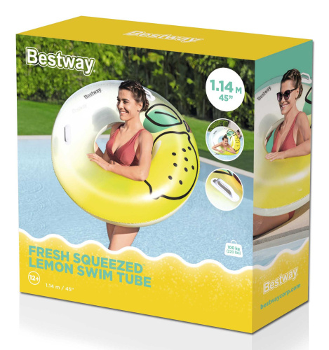 Надувной круг 114 cм "Лимон" от 12 лет (Bestway 36448 BW)