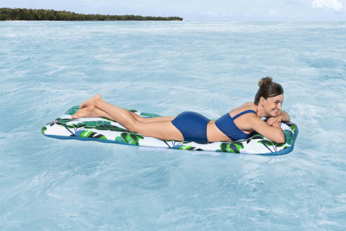 Надувной матрас для плавания 183x73 см, с тканевым чехлом (Bestway 43731 BW)