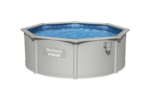 Стальной бассейн Bestway Hydrium Pool Set 360х120 см + песочный ф/насос 3028 л/ч, лестница, тент, подстилка (56574 BW)