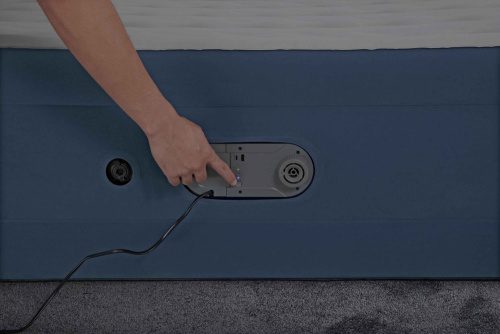 Надувная кровать AlwayzAire 152х203х46 см, встроенный насос 220V с автоподкачкой (Bestway 67624 BW)