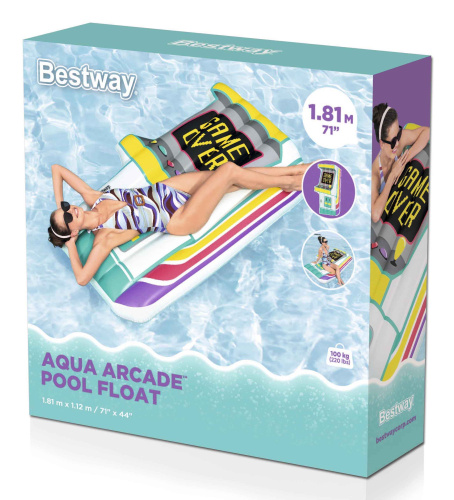Надувной матрас для плавания 181х112 см "Водная аркада" (Bestway 43851 BW)