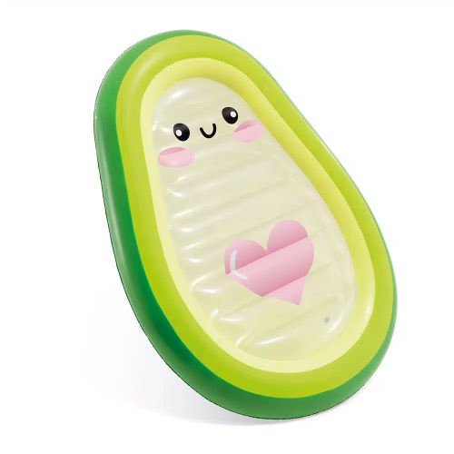 Надувной матрас-плот для плавания "Авокадо", 165х114х23 см, до 100 кг (Intex 58739)