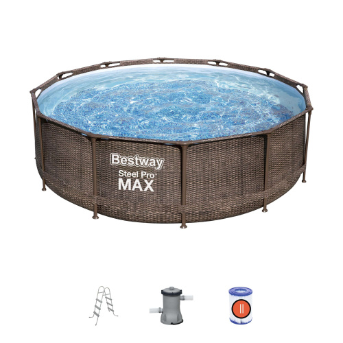 Каркасный бассейн Bestway "Ротанг", 366х100 см + фильтр-насос 2006 л/ч, лестница (56709) Каркасный бассейн Bestway "Ротанг", 366х100 см + фильтр-насос 2006 л/ч, лестница (56709)