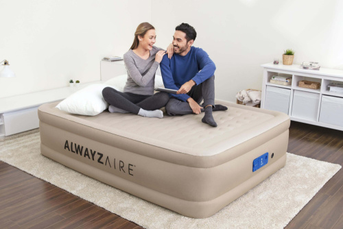 Надувная кровать AlwayzAire Fortech 152х203х51 см, встроенный насос 220V с автоподкачкой (Bestway 69037 BW) Надувная кровать AlwayzAire Fortech 152х203х51 см, встроенный насос 220V с автоподкачкой (Bestway 69037 BW)