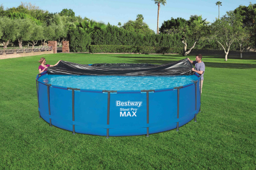Тент для каркасного бассейна Steel Pro MAX Pools, Power Steel Pools 549 см (d 549см) (Bestway 58039 BW)