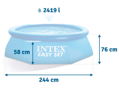 Бассейн надувной Intex Easy Set 244х76 см (28110) Бассейн надувной Intex Easy Set 244х76 см (28110)