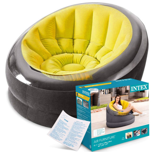 Кресло надувное Empire Chair 112х109х69 см, 3 цвета (Intex 66582) Кресло надувное Empire Chair 112х109х69 см, 3 цвета (Intex 66582)