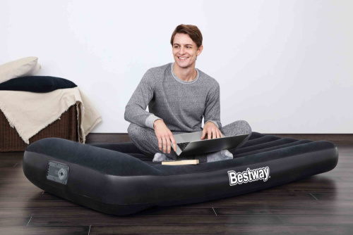 Надувной матрас Tritech 188x99x30 см, с подголовником и встроенным насосом (Bestway 67556 BW) Надувной матрас Tritech 188x99x30 см, с подголовником и встроенным насосом (Bestway 67556 BW)