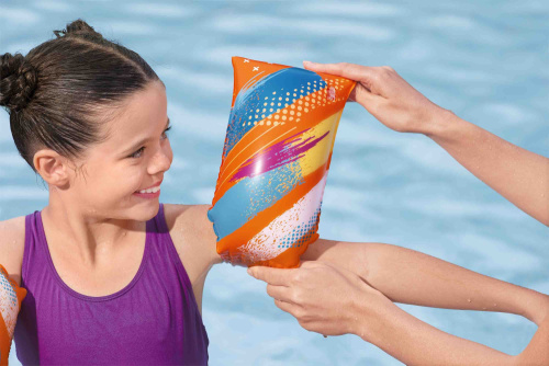 Нарукавники для плавания 30x15 см "Colorify ToughLite", 5-12 лет (Bestway 32274 BW)