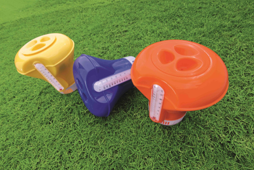 Поплавок-дозатор с термометром 18,5 см для химии в таблетках (Bestway 58209 BW)