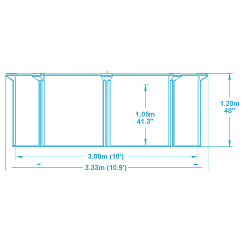 Стальной бассейн Bestway Hydrium Pool Set 300х120 см + песочный ф/насос 3028 л/ч, лестница, тент, подстилка (56566 BW)