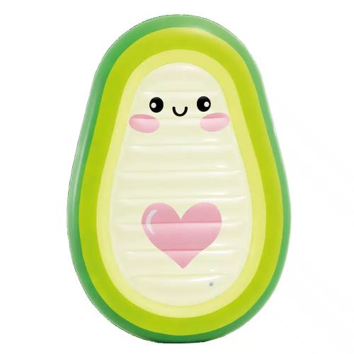 Надувной матрас-плот для плавания "Авокадо", 165х114х23 см, до 100 кг (Intex 58739)