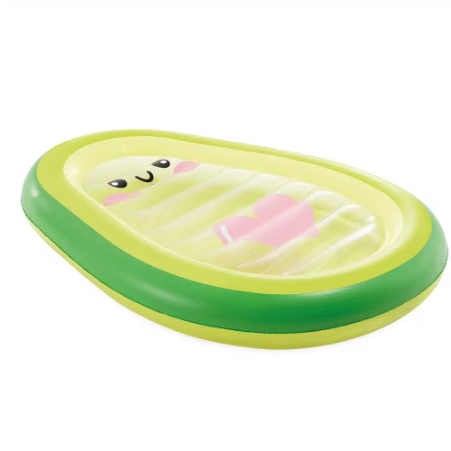 Надувной матрас-плот для плавания "Авокадо", 165х114х23 см, до 100 кг (Intex 58739)