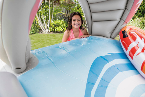 Надувная водная горка "Акула", 460х168х157 см (Intex 57159)