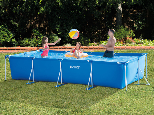 Каркасный бассейн Intex Rectangular Frame 450х220х84 см (28273)