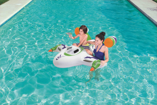 Надувная игрушка-наездник с брызгалкой 155х145 см "Самолёт" от 3 лет (Bestway 41094)