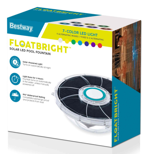 Плавающий фонтан с подсветкой для бассейна Bestway FloatBright (58849 BW)