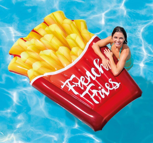 Надувной плотик "Картошка Фри" 175х132 см (Intex 58775)