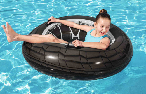 Надувной круг 119 см "Скоростное колесо", от 12 лет (Bestway 36102 BW)