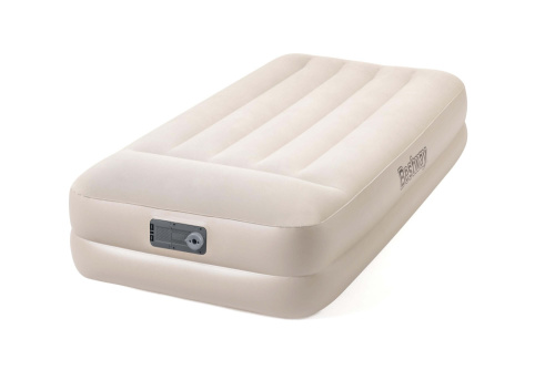 Надувная кровать Tritech 97х191х42 см с подголовником, встроенный насос 220V (Bestway 67694 BW) Надувная кровать Tritech 97х191х42 см с подголовником, встроенный насос 220V (Bestway 67694 BW)