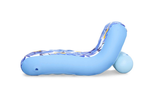 Надувной матрас-шезлонг для плавания 176х107 см, с тканевым чехлом (Bestway 43402 BW)