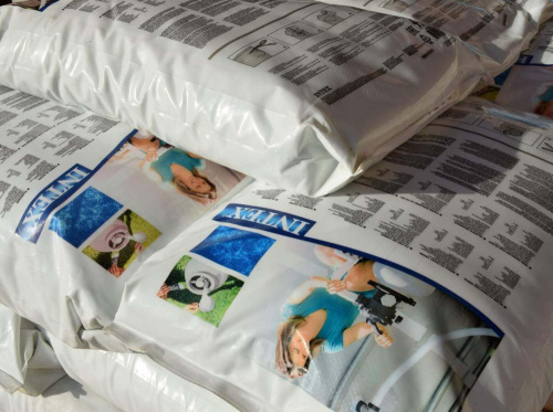 Песок стеклянный для песчаного фильтр-насоса, фракция 0,4-0,8 мм, 25 кг (Intex 29058) 