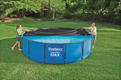 Тент для каркасного бассейна Steel Pro MAX Pools, Hydrium Splasher Pools 457 см (d 457см) (Bestway 58038 BW)