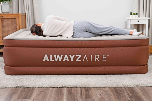 Надувная кровать AlwayzAire 152x203x51 см, встроенный насос 220V с автоподкачкой (Bestway 69160 BW) Надувная кровать AlwayzAire 152x203x51 см, встроенный насос 220V с автоподкачкой (Bestway 69160 BW)