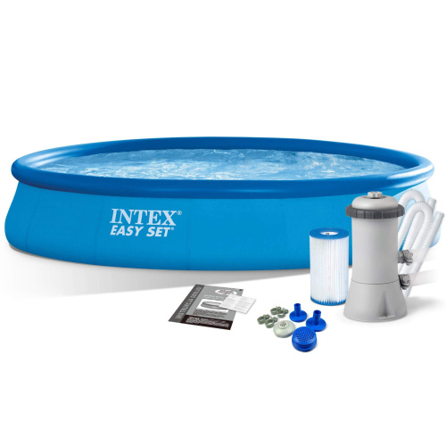 Бассейн надувной Intex Easy Set 457х84 см + фильтр-насос 2006 л/ч (28158)