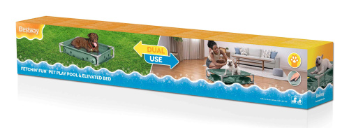 Каркасный бассейн для домашних животных 102х74х20 см Bestway Fetchin' Fun с лежанкой (561RG BW)