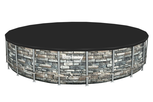 Каркасный бассейн Bestway 671х132 см + фильтр-насос 9463 л/ч, тент, лестница (56889 BW)