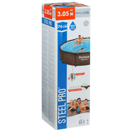 Каркасный бассейн Bestway "Ротанг" Steel Pro 305х76 см (561JE)